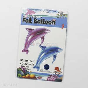 Excellent quality dolphin foil balloon for kids birthday party decoration