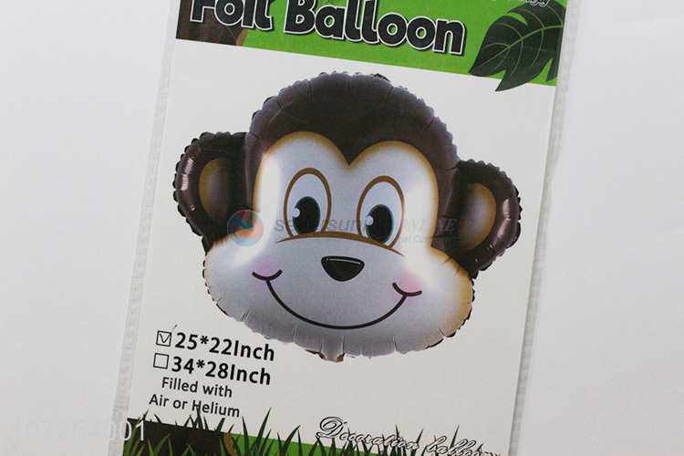 China manufacturer monkey foil balloon for kids birthday party decoration