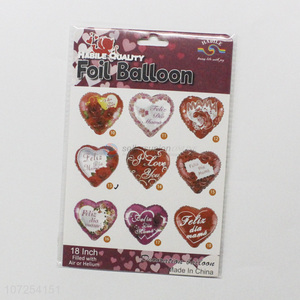 Unique design decorative heart helium balloon foil balloons party supplies