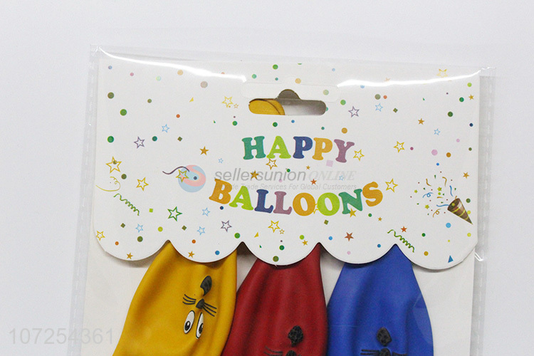 Top supplier birthday party decoration cute cartoon shape latex balloon