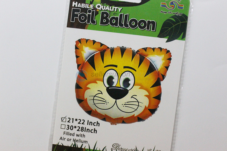 Premium products decorative tiger helium balloon animal foil balloons