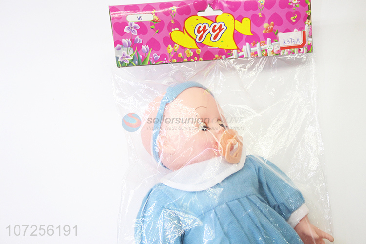 New Design Little Baby Doll Toy With Pacifier And Sound