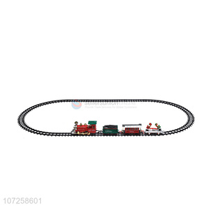 Wholesale cheap battery operated plastic electric toy train railway set