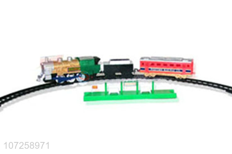 China manufacturer kids toys battery operated train set with track