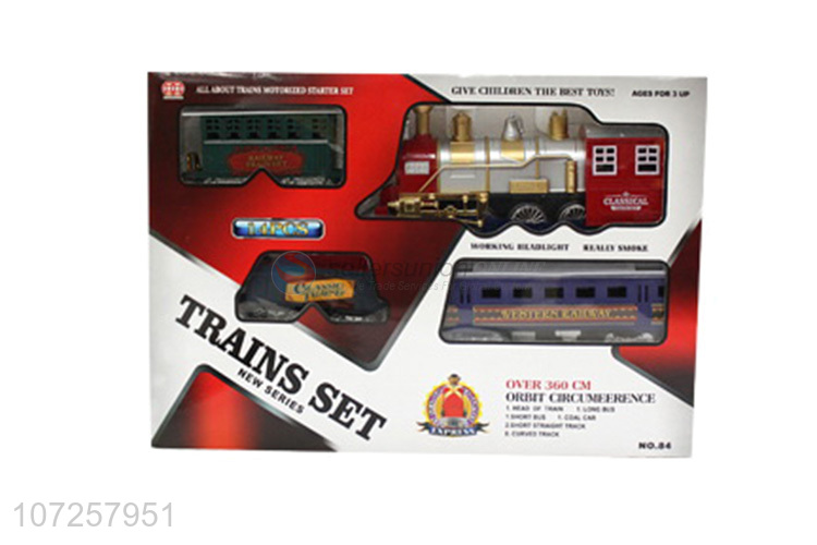 Hot sale track train toy slot toy plastic rail train set