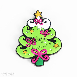 Wholesale Christmas gift soft Christmas tree shaped pvc fridge magnet