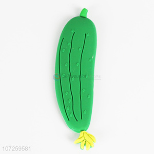 Attractive design cucumber shape pvc fridge magnet