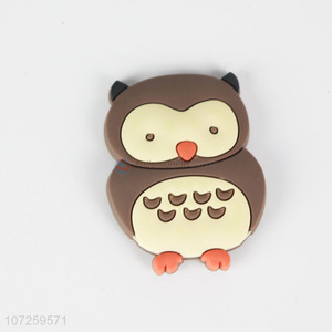Best quality owl shape pvc fridge magnet