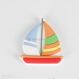 Wholesale newest sailboat shape pvc fridge magnet