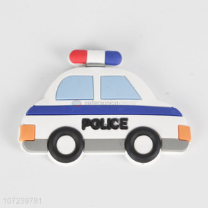 Factory supply police car shape pvc fridge magnet