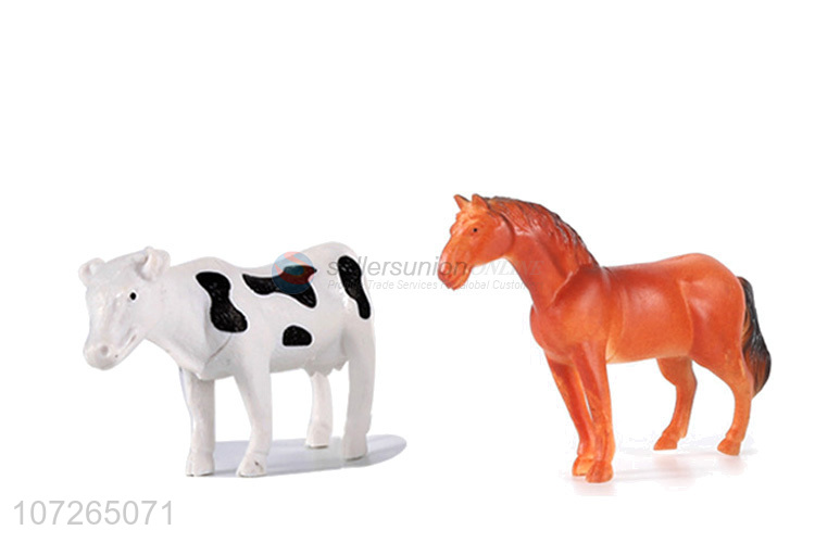 Promotional Educational Toy Animal Model Plastic Cartoon Animal Toys