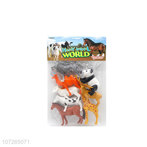 Promotional Educational Toy Animal Model Plastic Cartoon Animal Toys