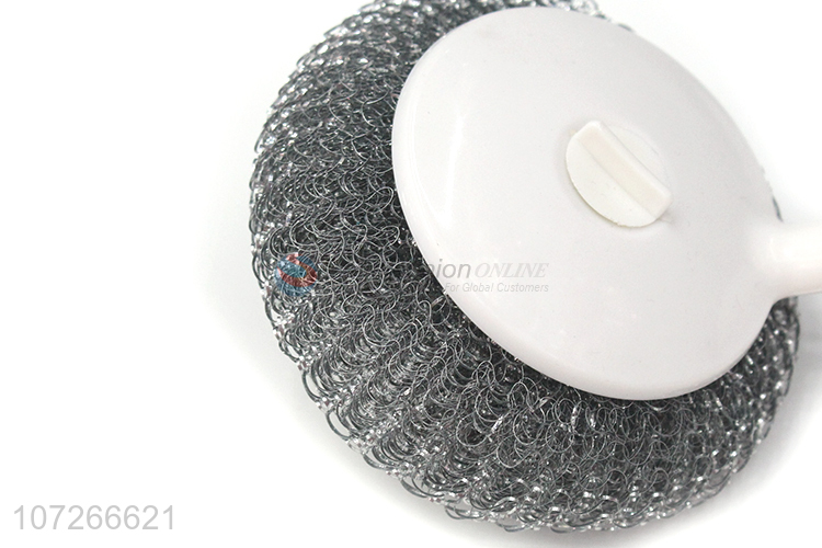 New Arrivals Metal Dish Pot Cleaning Brush With Pp Handle