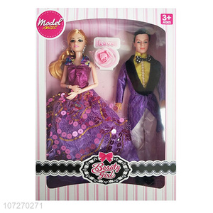 Promotional products 11.5 inch wedding couple doll set fashion dolls for kids