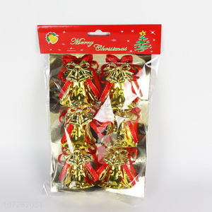 Wholesale Christmas Tree Decoration Gold Plastic Christmas Bells