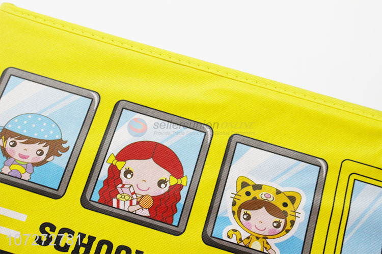 Latest style children folding cartoon school bus storage stool