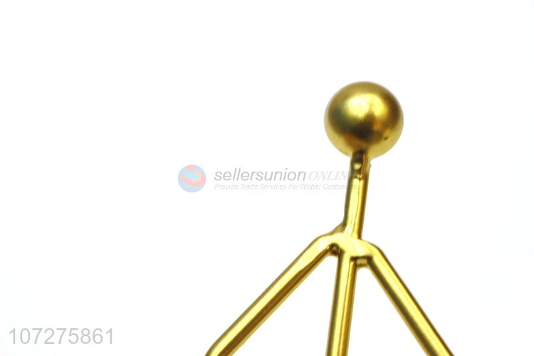 Premium products gold geometric candlestick metal candle holder indoor decoration