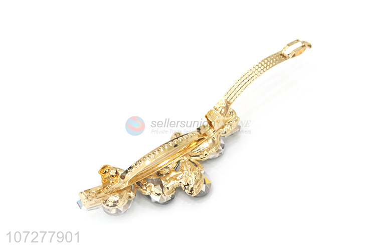 Best Sale Artificial Flower Alloy Hair Clip