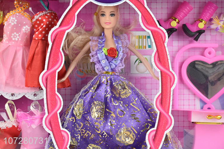 Best Price Solid Body Pretty Girl Doll With Accessories Set