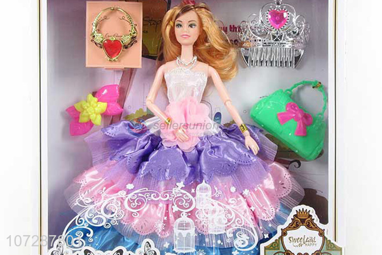 Best Sale 11 Joints Wedding Dress Beauty Girl Doll Toy