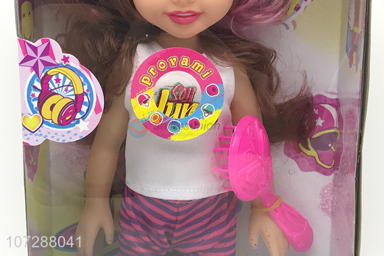 Good Quality 14 Inch Music Baby Doll With Mini Comb