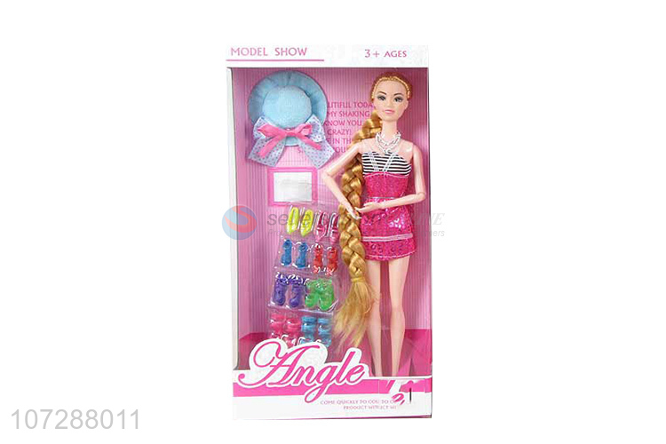 Good Sale Solid Body Pretty Girls Joints Doll With Accessories