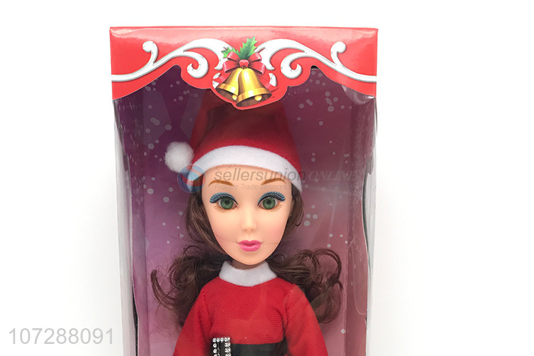 Custom 3D Eyeball Christmas Princess Music Doll