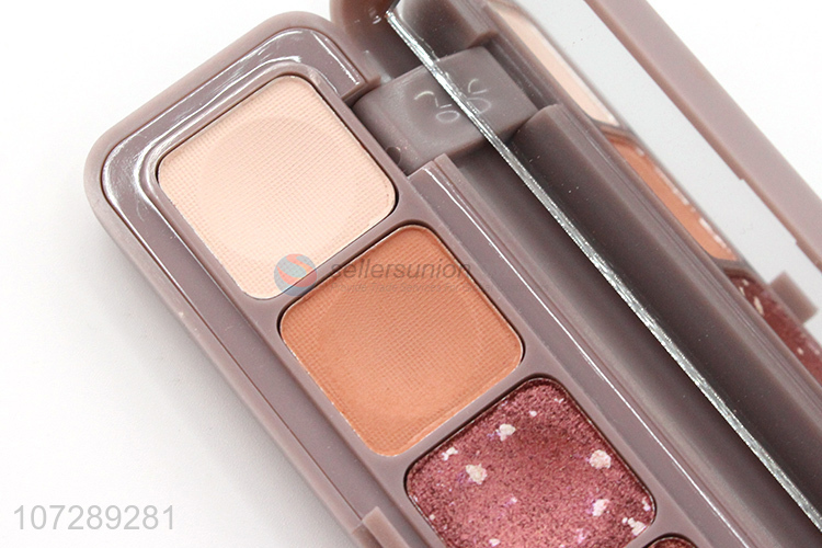 Wholesale popular waterproof 9 colors eye shadow palette with mirror