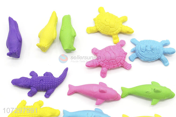 Wholesale Seabed World Series Cute Cartoon Animals Erasers For Kids Students