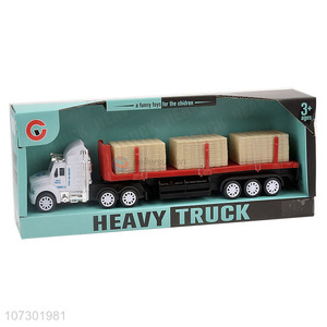 Top Selling Childrens Gift Plastic Inertia Heavy Trailer Truck Toy