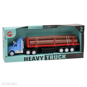 Good Selling Boys Funny Toys Inertial Heavy Trailer Friction Truck Toy