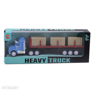 Wholesale Promotional Inertial Heavy Trailer Truck Toys Set For Boys