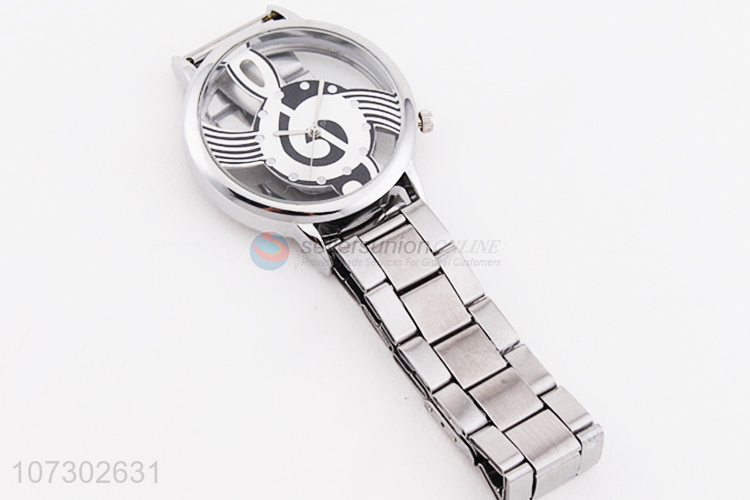 Custom Music Note Design Fashion Stainless Steel Watch For Man