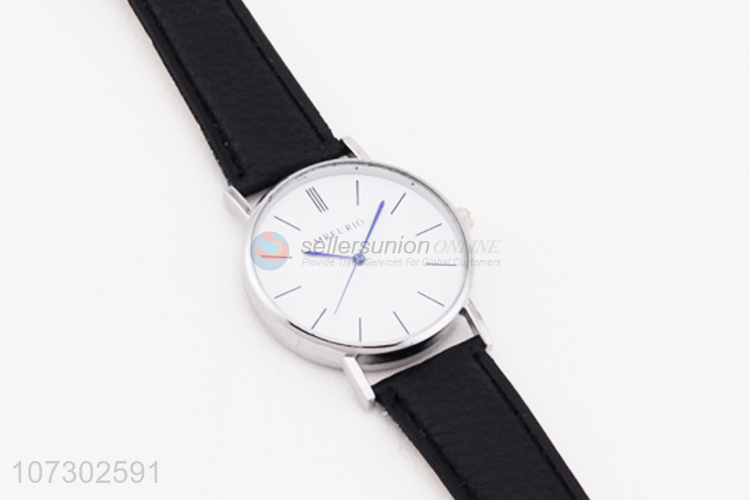 Hot Sale PU Leather Watchband Wristwatch For Man