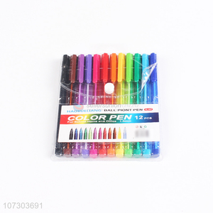 Popular product 12pieces student ballpoint pen set