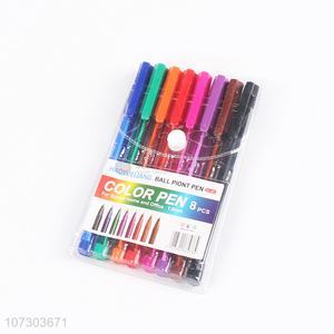 High quality 8pieces stationery ballpoint pen for sale