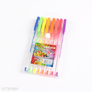 Top quality plastic office ballpoint pen set for sale