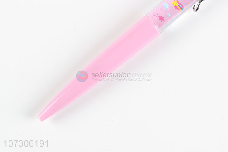 Latest style cute cartoon animal plastic ball pens school stationery
