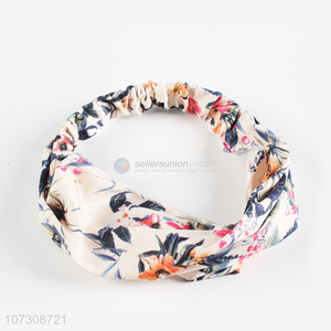 New Product Digital Printing Elastic Turban Hairband For Women And Girls