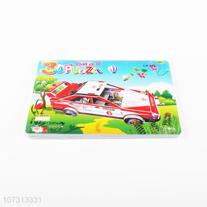 Wholesale popular 3d racing car puzzle jigsaw kids DIY toys