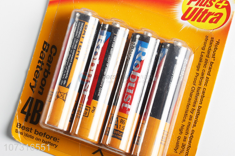 Excellent quality 1.5V AA carbon zinc battery rechargeable batteries