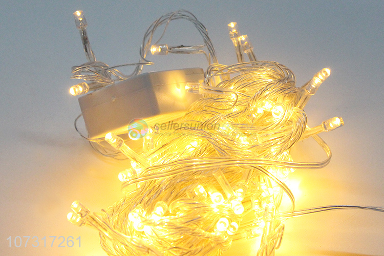 Good Quality Warm Light 100 LED Transparent Wire V5 String Lights