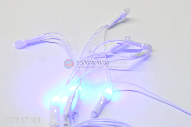 Good Sale 100 LED White Wire Festive Decoration V8 Blue Lights With Tail Plug