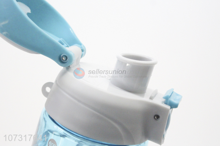 Factory Direct Sale Space Cup Transparent Portable Sports Plastic Water Bottle
