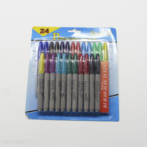 Low price 24 colors permanent marker marking pen for painting