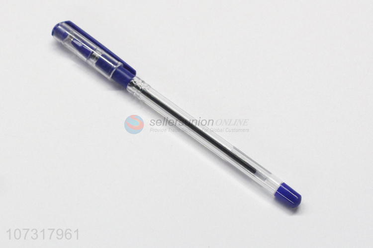Wholesale cheap blue ball-point pens plastic ball pens for students