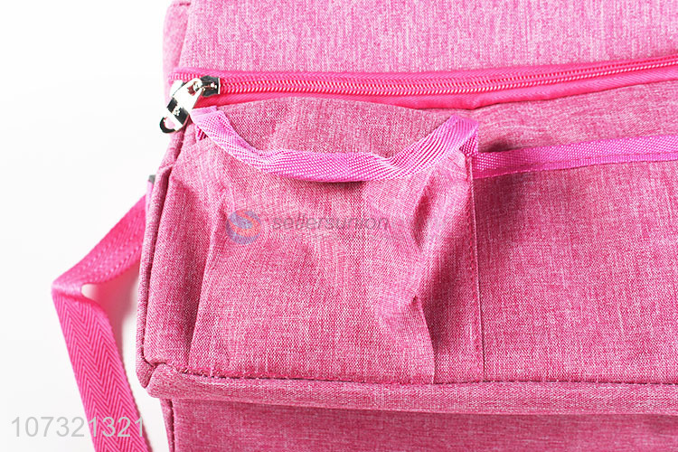Lowest Price 300D Cation Zipper Opening Waterproof Thermal Insulation Lunch Tote Cooler Bag