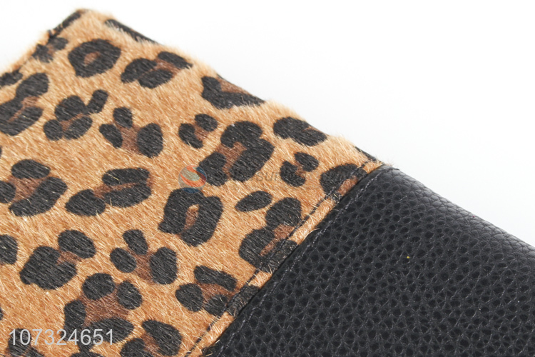 Promotional cheap long wallets semi-pu ladies purse