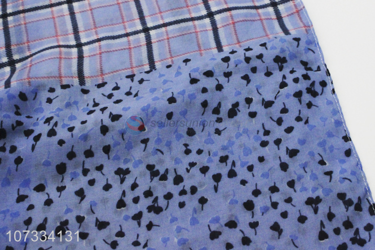 OEM stripe & plaid printed women scarf fashion accessories