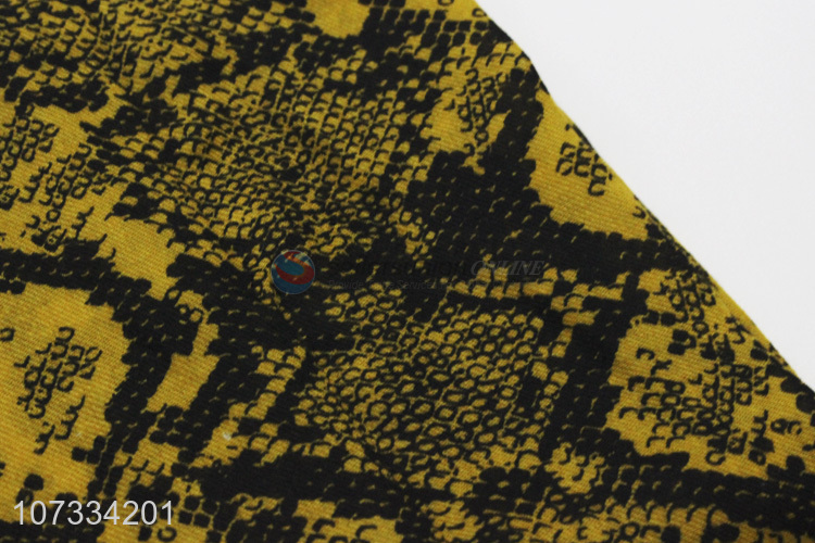 Unique design snake skin printed ladies scarf fashion scarf